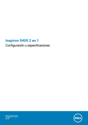 Dell Inspiron 5400 2 en 1 Configuración Y Especificaciones