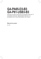 Gigabyte GA-PA65-D3-B3 Manual De Usuario