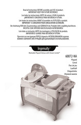 ingenuity Washable Playard Deluxe with Dream Centre 60072-NA Manual Del Usuario