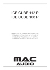 MAC Audio ICE CUBE 108 P Manual Del Usuario