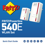 Fritz! Powerline 540e Guia De Inicio Rapido