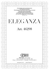 Gessi ELEGANZA 46298 Manual Del Usuario