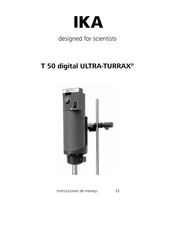 IKA T 50 digital ULTRA-TURRAX Instrucciones De Manejo