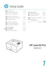 HP LaserJet Pro 4003dn Serie Guía De Configuración