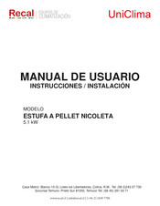 UniClima NICOLETA Manual De Usuario