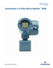 Emerson Micro Motion 4200 Manual De Instrucciones