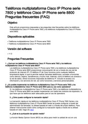 Cisco 8800 Serie Guia De Inicio Rapido