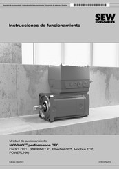 Sew Eurodrive MOVIMOT performance DFC CM3C DFC Serie Instrucciones De Funcionamiento