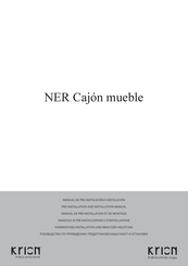 Porcelanosa krion NER 80x50 Manual De Pre-Instalación E Instalación