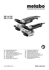 Metabo RS 17-125 Manual Original