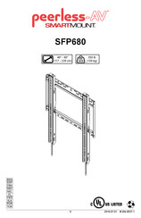 peerless-AV SMART MOUNT SFP680 Instrucciones De Montaje