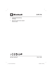 EINHELL D-PS 750 Manual De Instrucciones Original