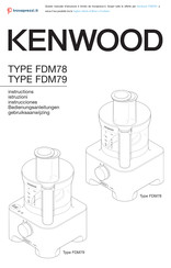 Kenwood FDM781 Instrucciones