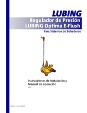 Lubing Optima E-Flush Instrucciones De Instalación Y Manual De Operación