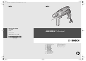 Bosch GSB 1600 RE Professional Manual Original