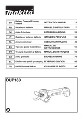 Makita DUP180 Manual De Instrucciones