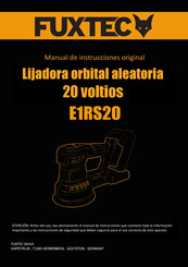 FUXTEC E1RS20 Manual De Instrucciones Original