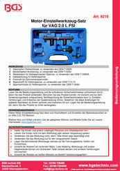 BGS technic 8219 Manual De Instrucciones