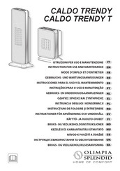 Olimpia splendid CALDO TRENDY Instrucciones Para El Uso Y El Mantenimiento