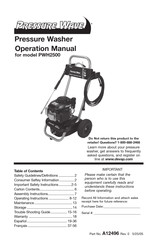 Pressure Wave PWH2500 Manual De Operación