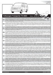 ECS Electronics VW-053-DH Instrucciones De Montaje