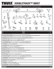 Thule DOUBLETRACK 990XT Instrucciones De Montaje