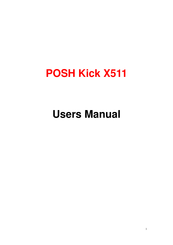 Posh Mobile X511 Manual De Usuario