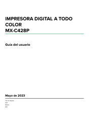 Sharp MX-C428P Manual Del Usuario