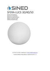 SINED SFERA-LUCE-30 Manual De Instrucciones