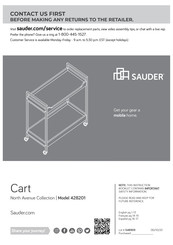 Sauder North Avenue 428201 Manual Del Usuario