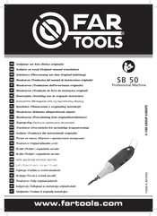 Far Tools SB 50 Traduccion Del Manual De Instrucciones Originale