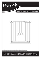 PawHut D06-110V01BK Manual De Instrucciones Y Montaje