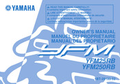 Yamaha YFM25RB 2011 Manual Del Propietário