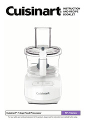 Cuisinart FP-7BK Manual De Instrucciones Y Libro De Recetas