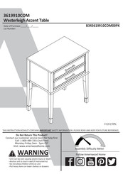 Ameriwood HOME Westerleigh Accent 3619910COM Manual Del Usuario