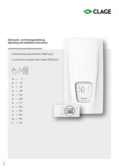 clage DSX Touch Instrucciones De Uso