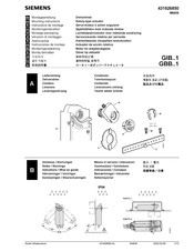 Siemens GBB131.1E Instrucciones De Montaje