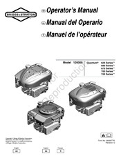 Briggs & Stratton Quantum 725 120000 Manual Del Operario