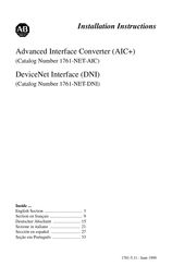 Rockwell Automation 1761-NET-DNI Instrucciones De Instalación