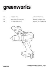 GreenWorks DDG407 Manual Del Operador