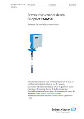 Endress+Hauser Silopilot FMM50 Breves Instrucciones De Uso