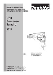 Makita 6413 Manual De Instrucciones