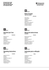Hotpoint Ariston PK 755 D GH X /HA Manual De Instrucciones