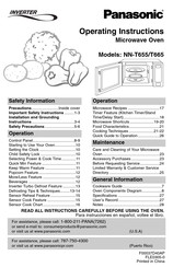 Panasonic NN-T665 Instrucciones De Operación