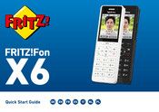 Fritz! Fon X6 Guia De Inicio Rapido