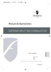 Friedrich M24YJ Manual De Operaciones