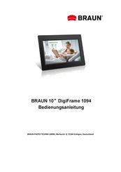 Braun DigiFrame 1094 Manual Del Usuario