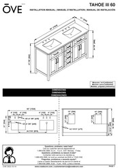 OVE TAHOE III 60 Manual De Instalación
