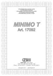 Gessi MINIMO T 17092 Instrucciones De Montaje