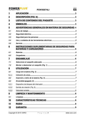 VARO POWERPLUS POWX0074LI Manual Del Usuario